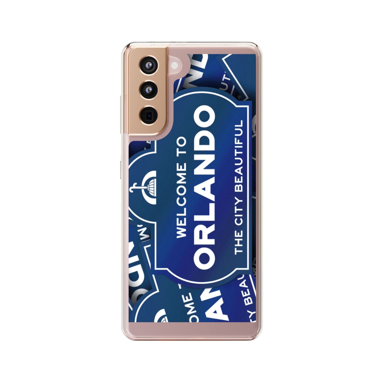 Orlando Clear Phone Case — "Welcome to Orlando" City Sign Design