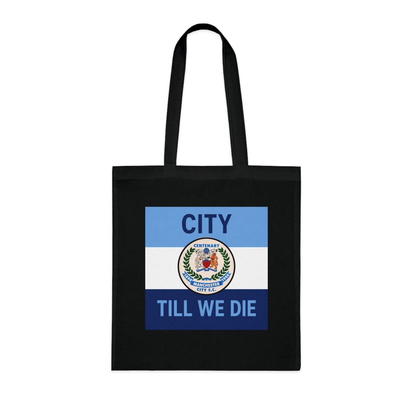 City Till We Die Cotton Tote - Football Fan Flag Tote Bag
