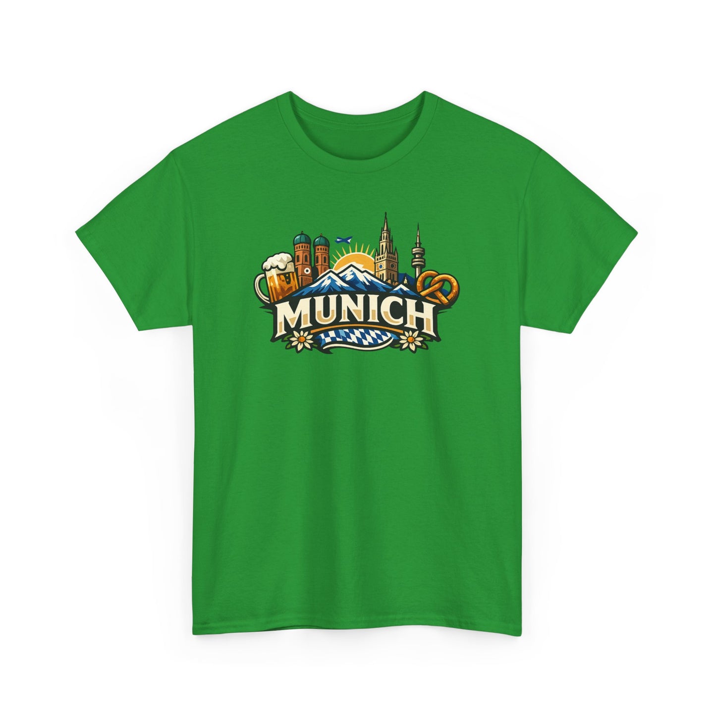 Munich Souvenir T‑Shirt — Oktoberfest Beer & Pretzel Graphic Tee