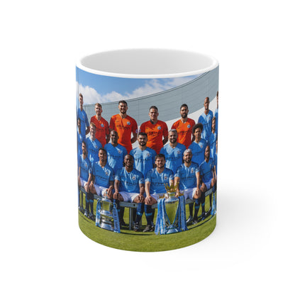 Manchester City Team Photo Coffee Mug — Custom Soccer Club Ceramic Mug (11oz & 15oz)