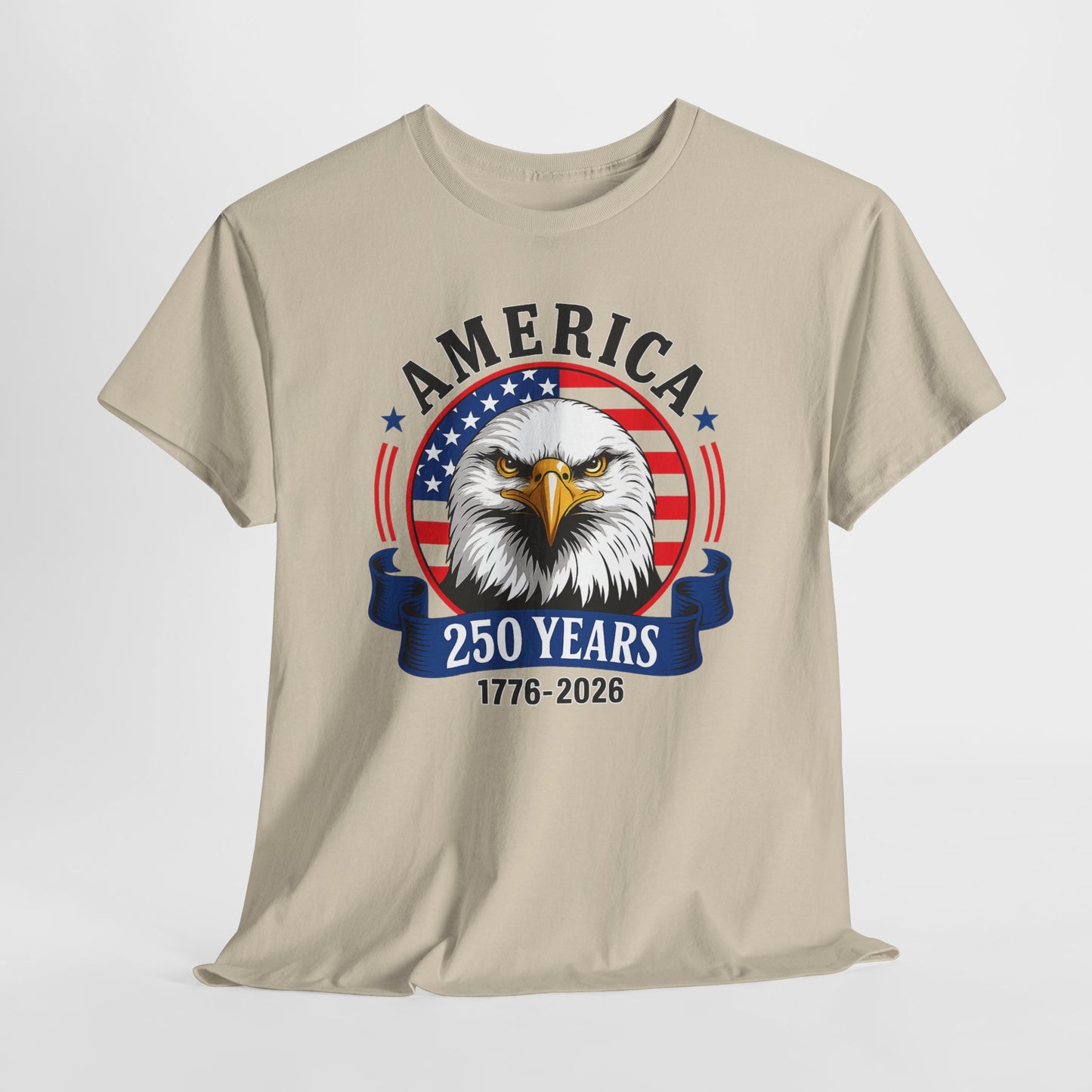 America 250 Years T-Shirt – Bald Eagle 1776–2026 Patriotic Tee