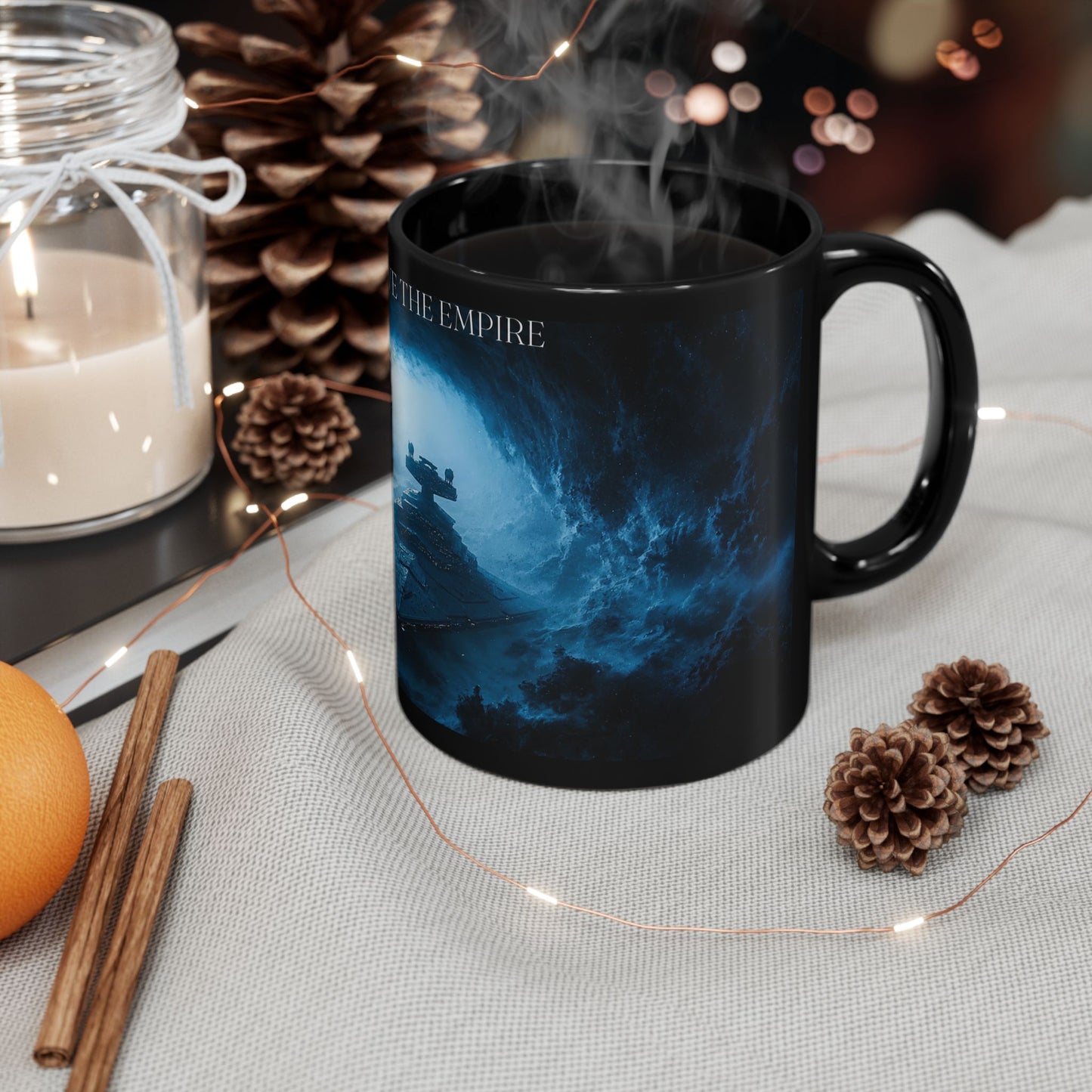Empire Star Destroyer Black Mug — "Long Live The Empire" Coffee Cup