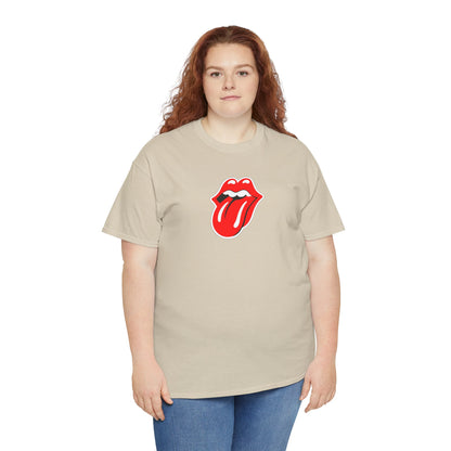 Rock Retro Red Tongue and Lips Graphic Tee