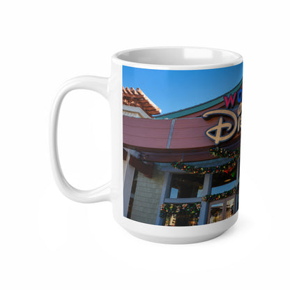 World of Disney Store Sign Ceramic Mug — Theme Park Souvenir Coffee Cup (11oz & 15oz)