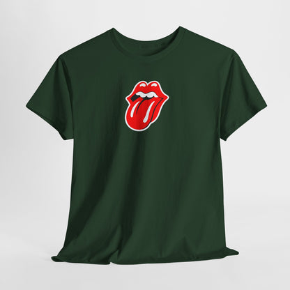 Rock Retro Red Tongue and Lips Graphic Tee
