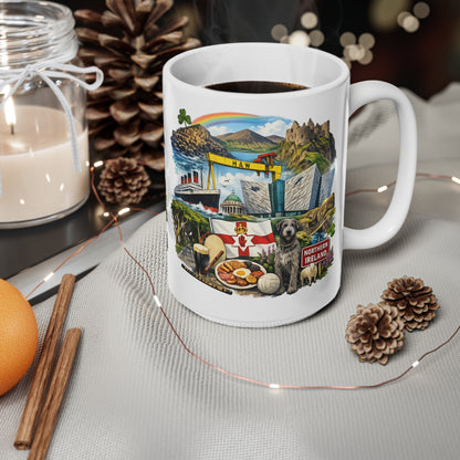 Northern Ireland Landmark Mug — Illustrated Travel Coffee Cup (11oz/15oz)
