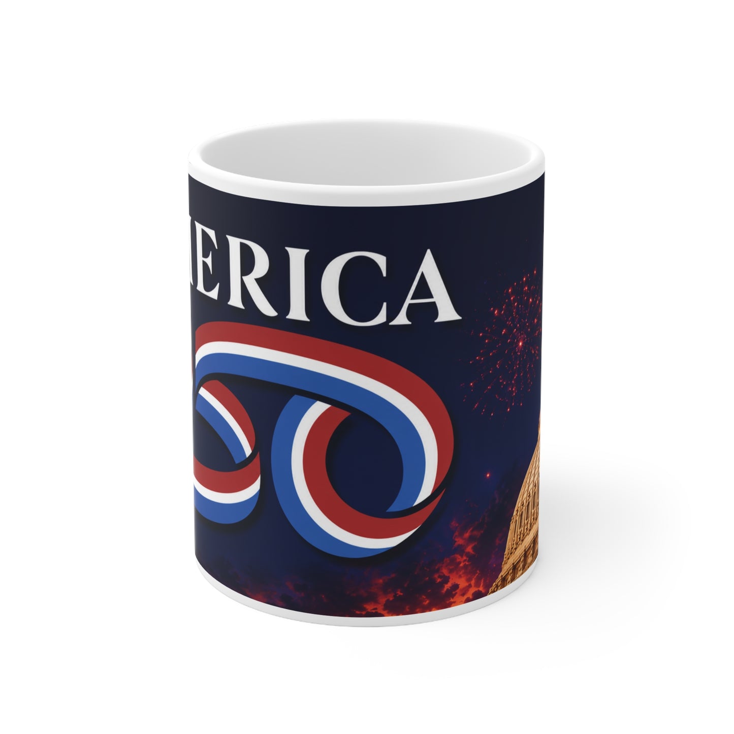 America 250 Ceramic Coffee Mug — Patriotic 11oz/15oz