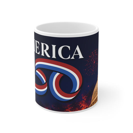 America 250 Ceramic Coffee Mug — Patriotic 11oz/15oz