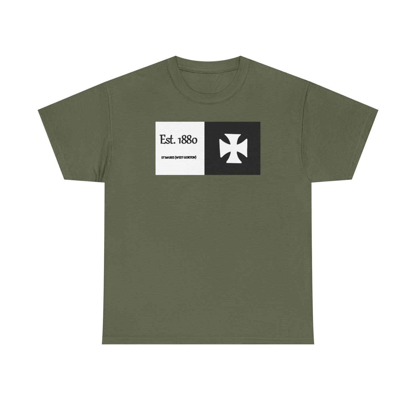 ST Mark's West Gorton (Manchester City) Est. 1880 Cross Logo T-Shirt