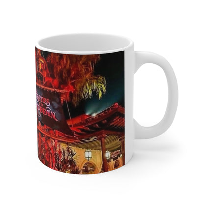 Pirates of the Caribbean Night Scene Ceramic Coffee Mug — 11oz & 15oz