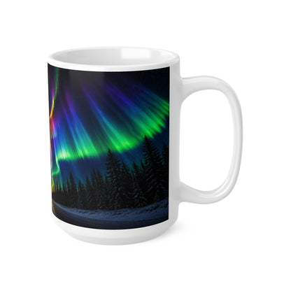 Aurora Borealis Coffee Mug — Northern Lights Ceramic Mug (11oz/15oz)