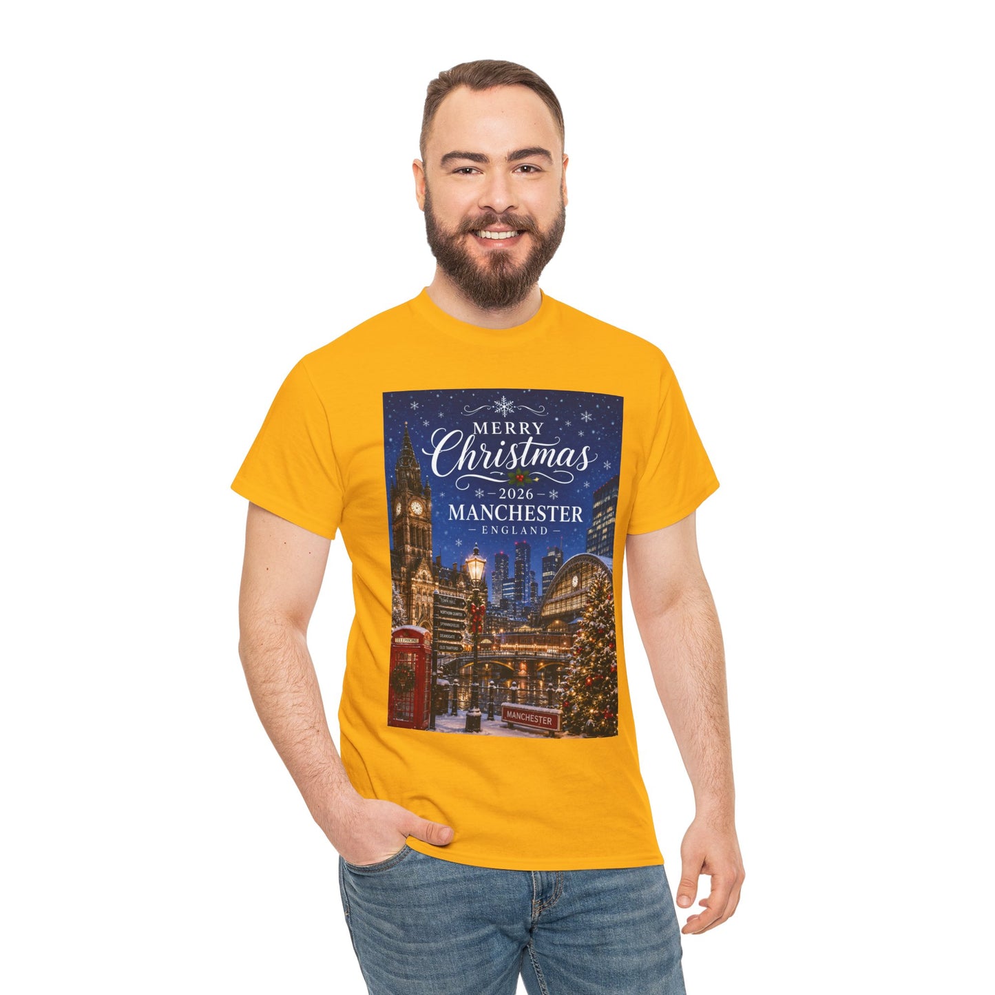 Manchester Christmas Tee — Merry Christmas 2026 Holiday T‑Shirt