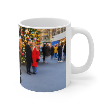 S'mores Hot Cocoa Mug — Holiday Christmas Market Ceramic Coffee Cup (11oz & 15oz)