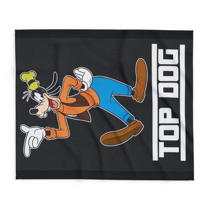 Top Dog Goofy Inspired Cartoon Cozy Throw Arctic Fleece Blanket