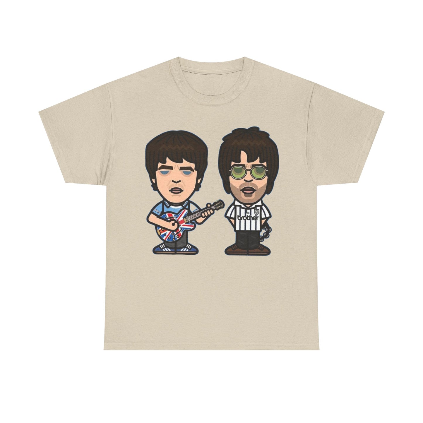 Oasis Noel & Liam Cartoon Rock Duo T-Shirt