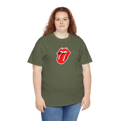 Rock Retro Red Tongue and Lips Graphic Tee