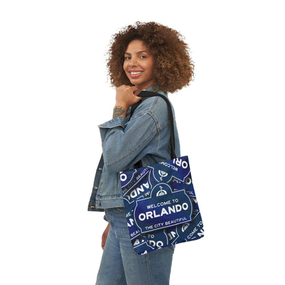 Orlando Welcome Sign Canvas Tote