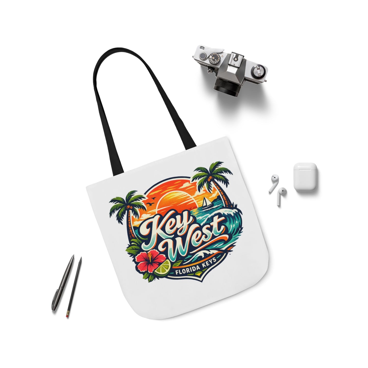 Key West Sunset Canvas Tote