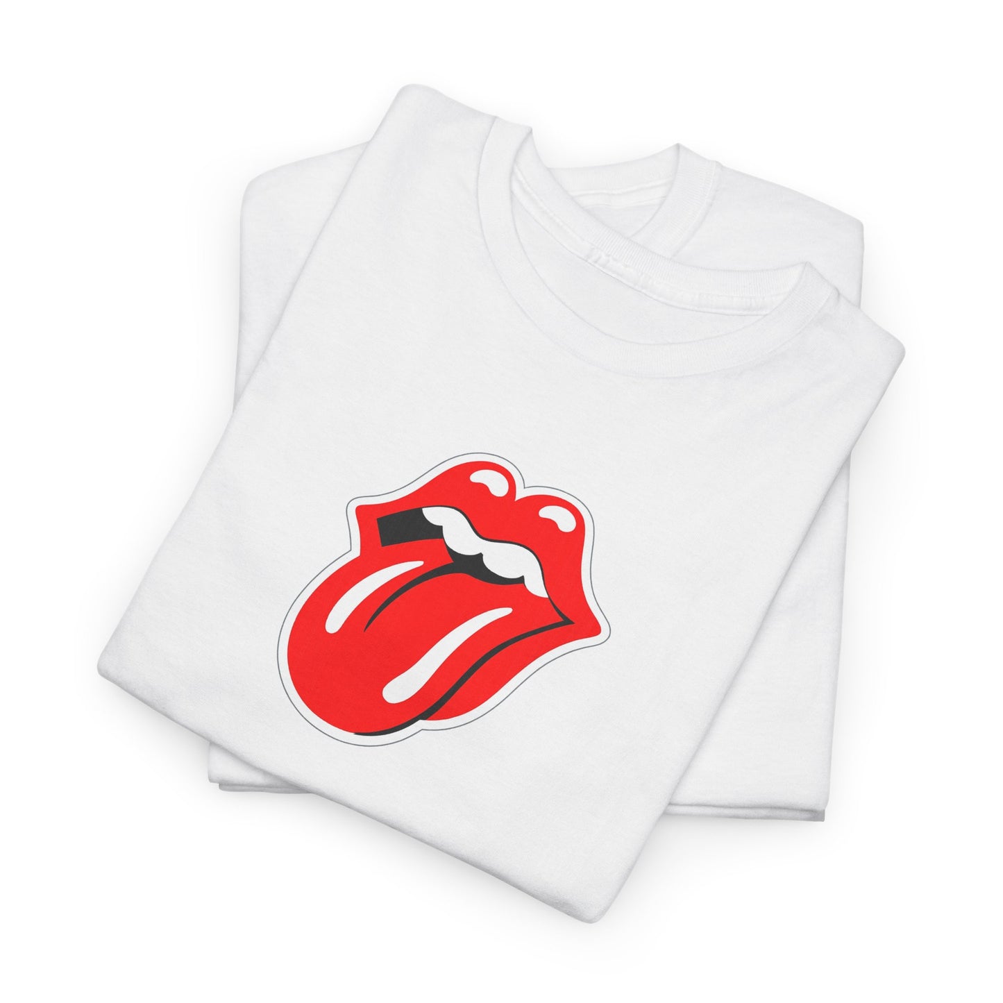 Rock Retro Red Tongue and Lips Graphic Tee