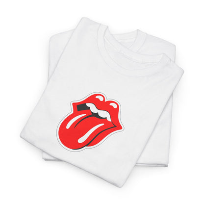 Rock Retro Red Tongue and Lips Graphic Tee