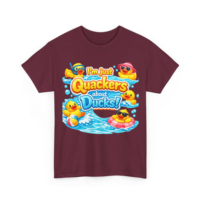 I'm Just Quackers About Ducks! Cute Rubber Duck Pool Tee