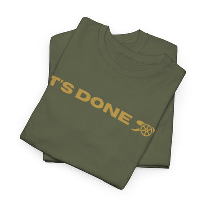 It's Done Arsenal Champions T-Shirt – Minimalist Gold Script Tee