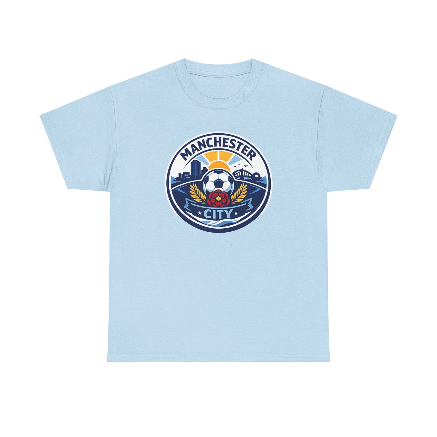 Manchester City Unofficial Soccer Logo T-Shirt — Football Fan Tee