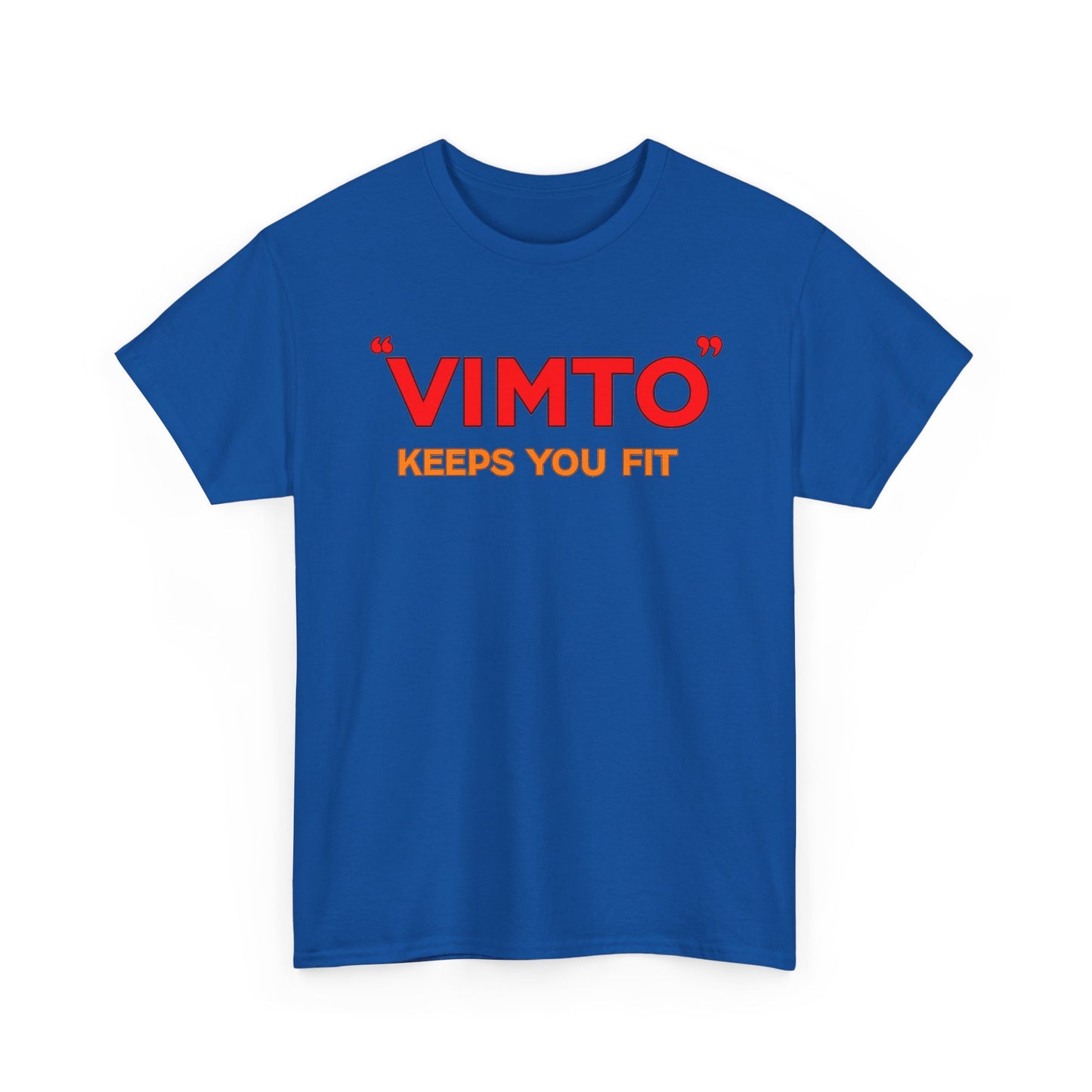 VIMTO "Keeps You Fit" Graphic Tee — Retro Beverage Logo T-Shirt