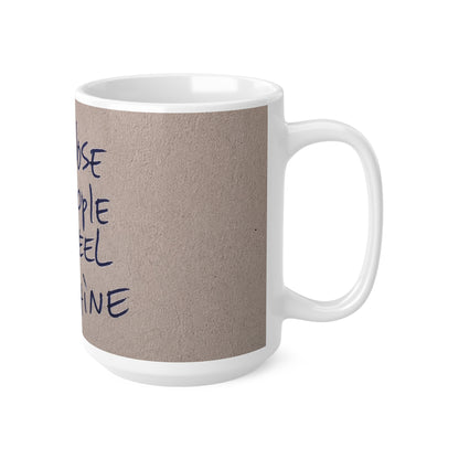 Inspirational Quote Mug — “Stay Close to People Who Feel Like Sunshine” Ceramic Coffee Cup
