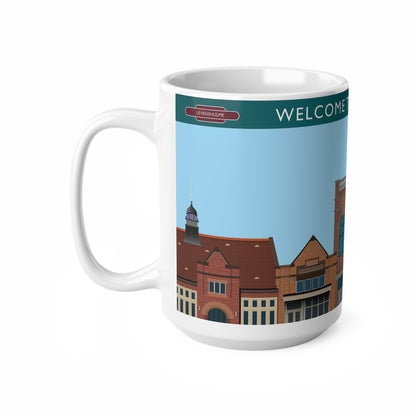 Welcome to Levenshulme Ceramic Coffee Mug – 11oz & 15oz Townscape Souvenir