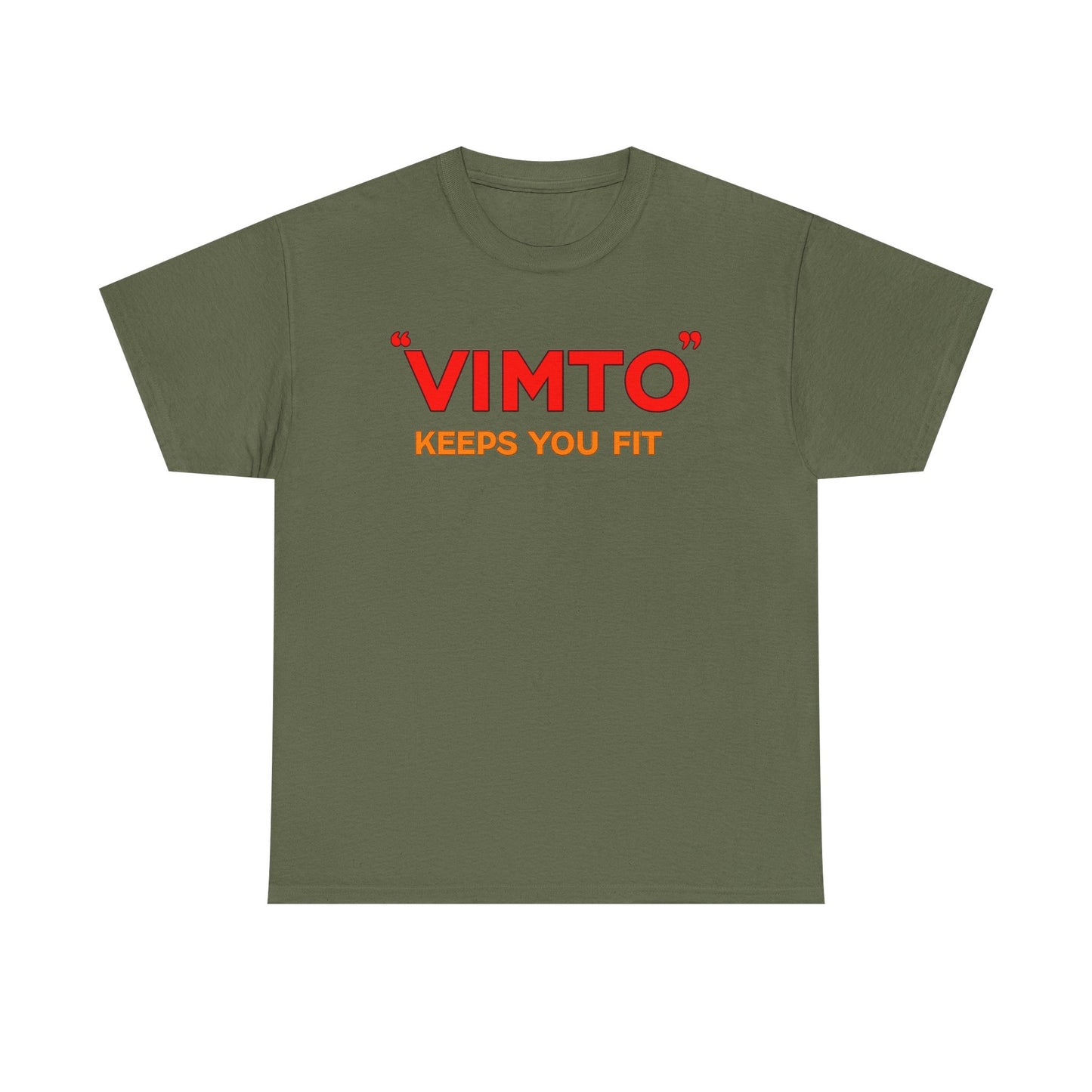 VIMTO "Keeps You Fit" Graphic Tee — Retro Beverage Logo T-Shirt