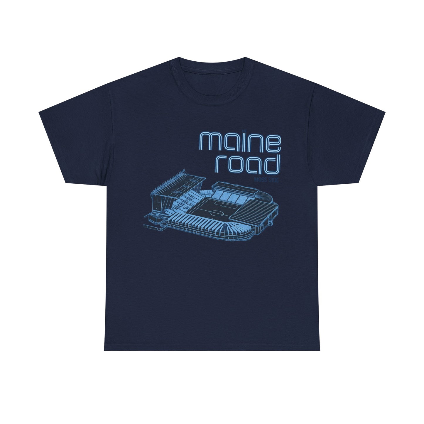 Maine Road Retro Stadium Tee — Vintage Football Arena Graphic Shirt