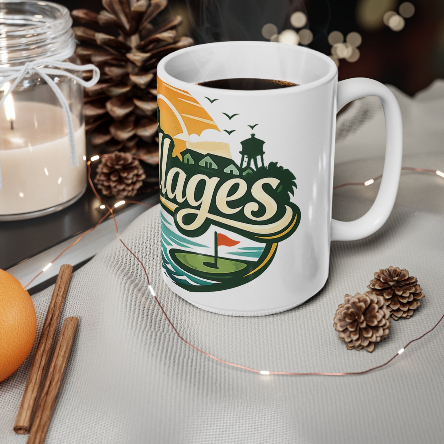The Villages of Florida Ceramic Coffee Cups, 11oz, 15oz