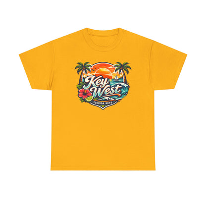 Key West Florida Keys T‑Shirt — Tropical Sunset Palm Beach Souvenir Tee