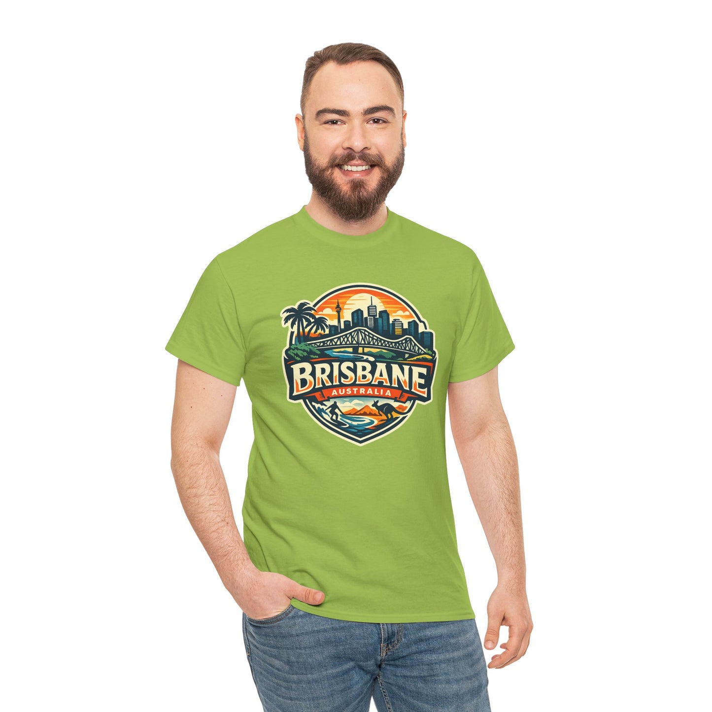 Brisbane Australia Vintage Sunset T-Shirt