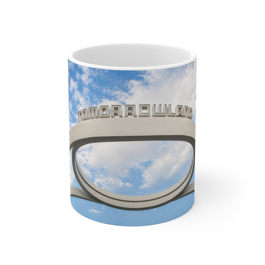 Tomorrowland Entrance Photo Ceramic Mug - 11oz/15oz Sky & Arch Coffee Cup