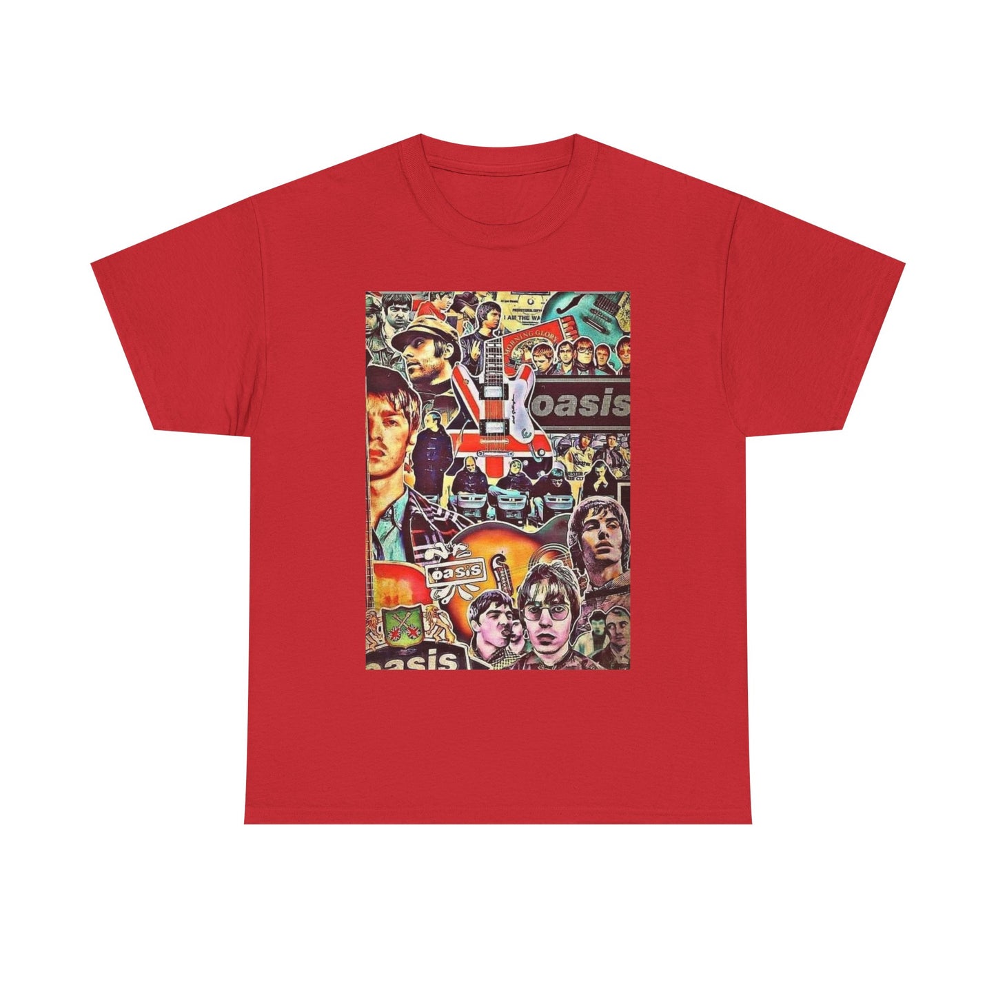 Oasis Collage T-Shirt – Retro Britpop Band Graphic Tee