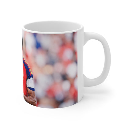Rodri Manchester City and Spain World Cup Trophy Mug - Ceramic Coffee Cup (11oz & 15oz)