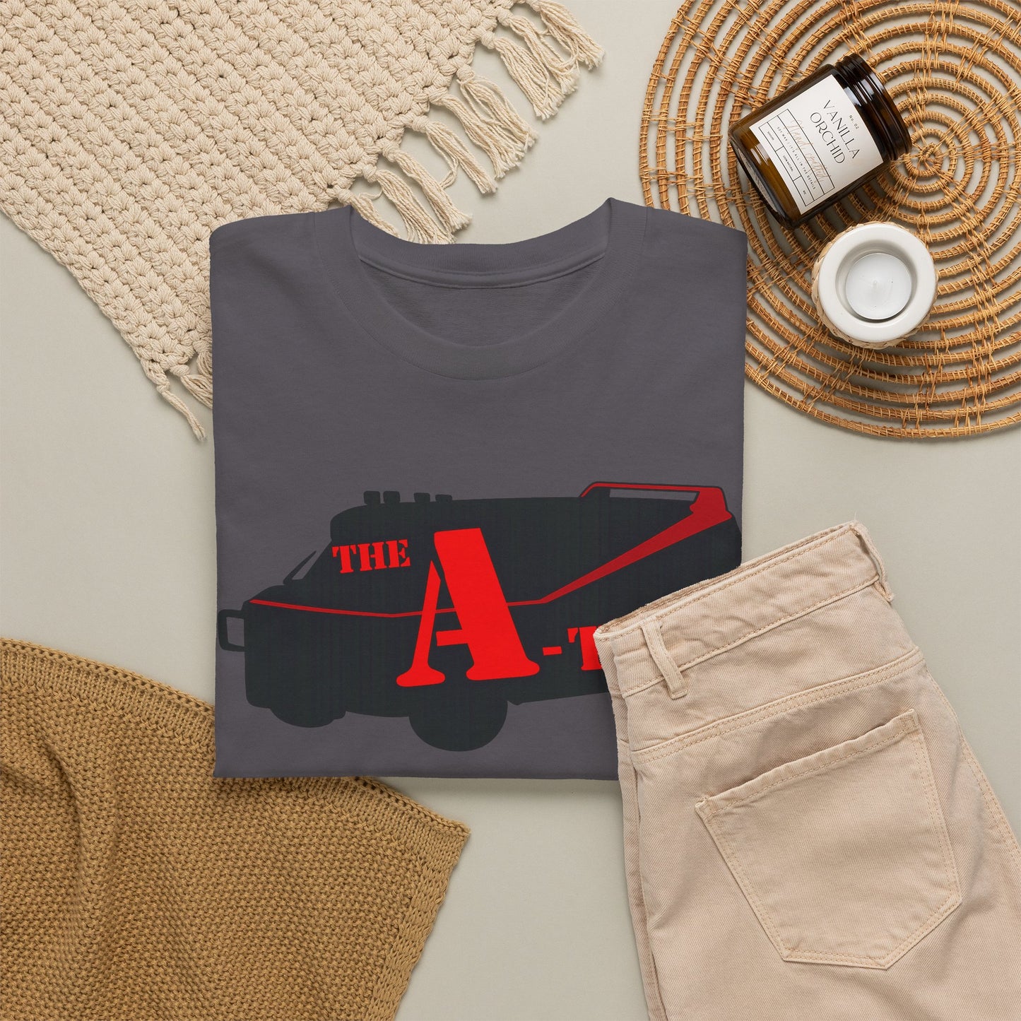 A-Team Van Graphic Tee — Retro Action TV Logo T-Shirt