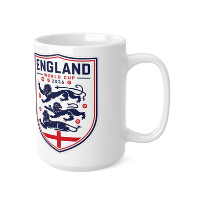England World Cup 2026 Crest Mug — Ceramic Coffee Cup (11oz & 15oz)