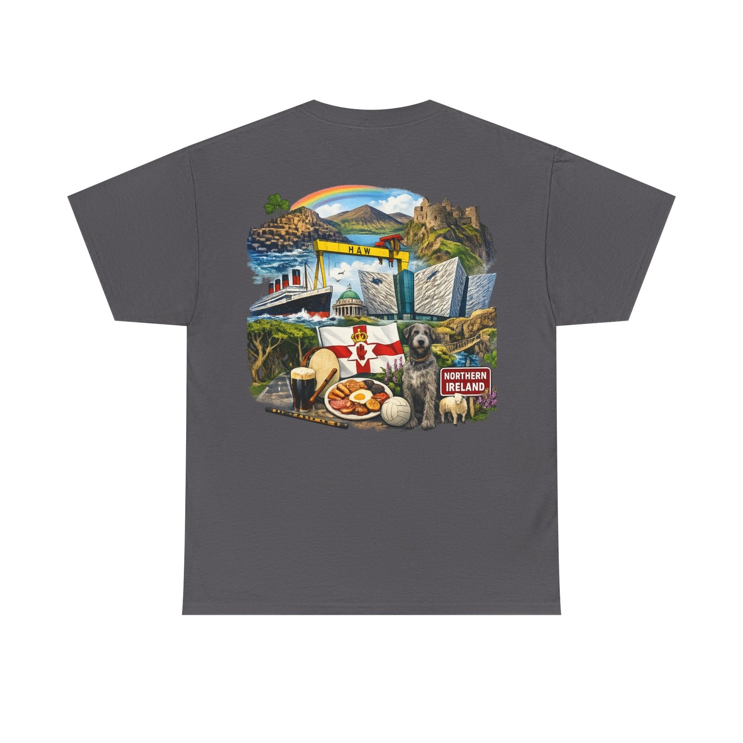 Northern Ireland Collage Tee — "Make Northern Ireland Great Again" Graphic T-Shirt