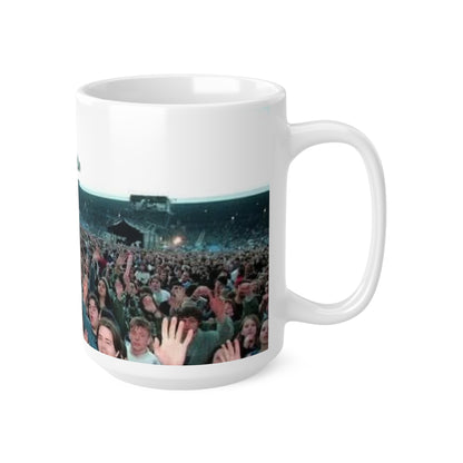Oasis at Maine Road Concert Crowd Photo Coffee Mug - Live Stadium Crowd 11oz & 15oz Ceramic Mug