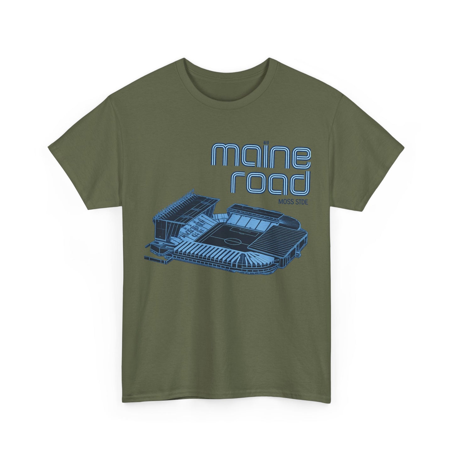 Maine Road Retro Stadium Tee — Vintage Football Arena Graphic Shirt