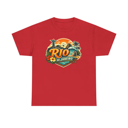 Rio de Janeiro Vintage Travel Tee – Tropical Sunset Beach T‑Shirt