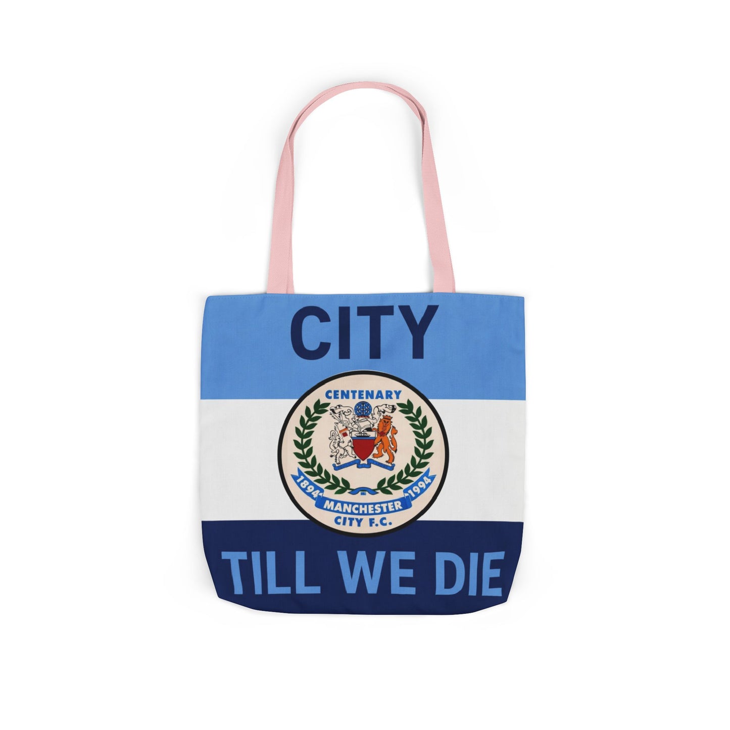 City Till We Die Canvas Tote Bag — Football Fan Flag Tote