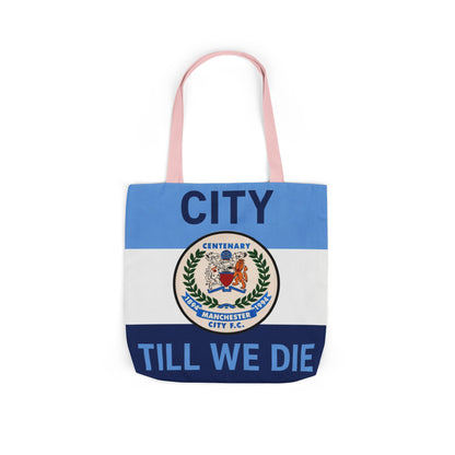City Till We Die Canvas Tote Bag — Football Fan Flag Tote