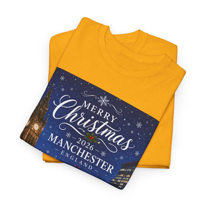 Manchester Christmas Tee — Merry Christmas 2026 Holiday T‑Shirt