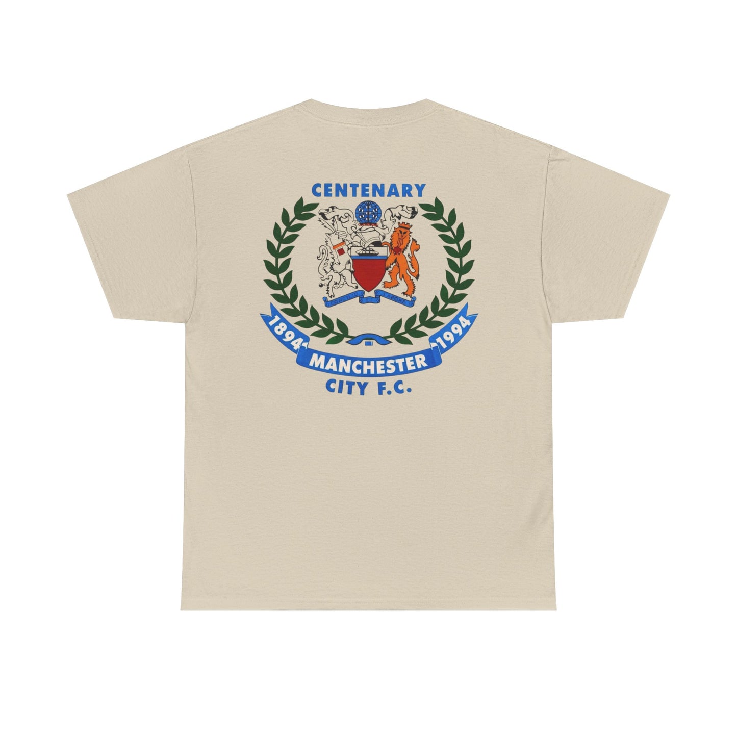 Manchester City F.C. Centenary Crest Tee — 1894–1994 Football Club Shirt