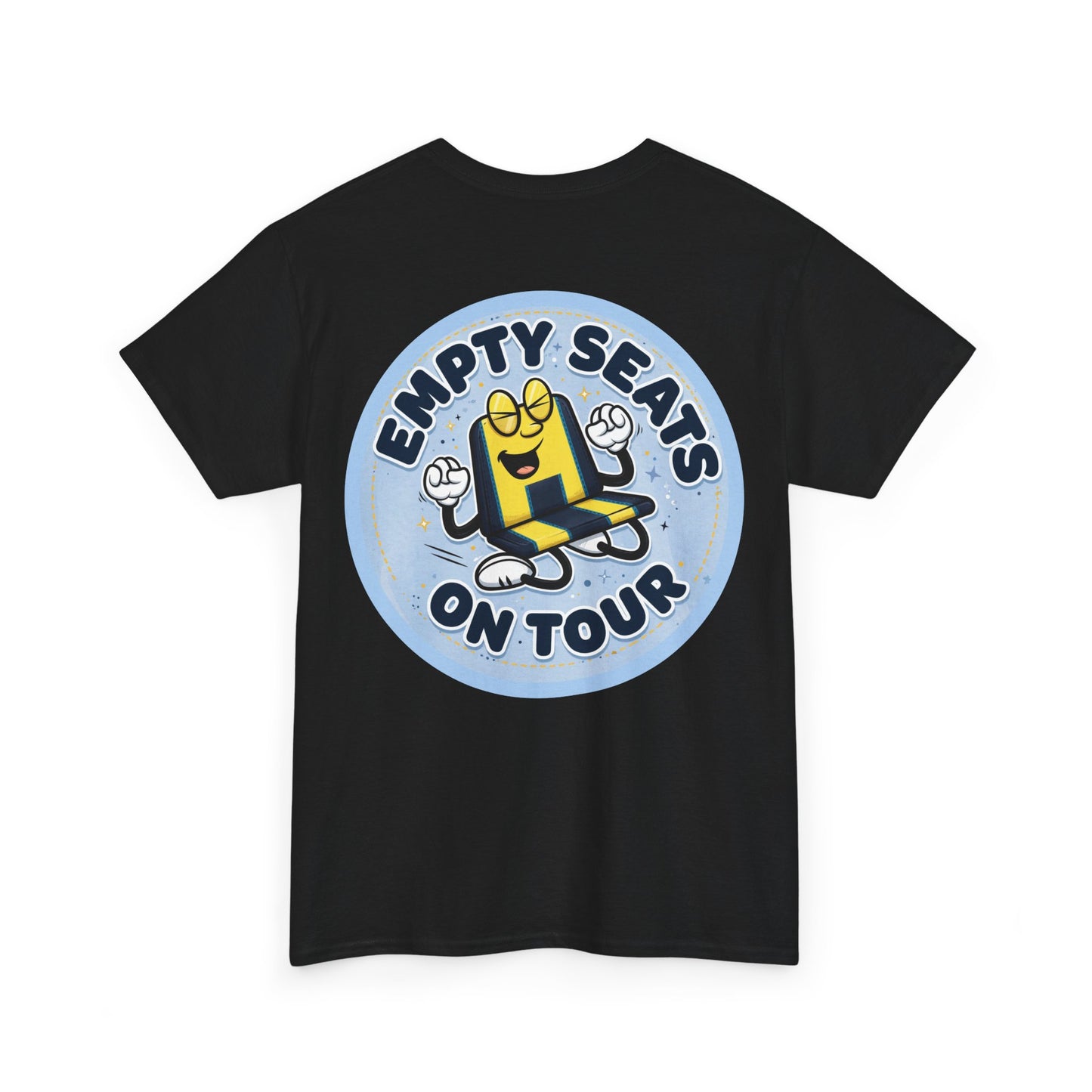 Manchester City T‑Shirt — "Empty Seats On Tour" Cartoon Seat Graphic Tee