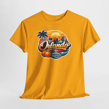 Orlando Retro Sunset T-Shirt — Vintage Florida Vacation Tee